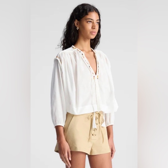 A.L.C. Tops - A.L.C. Jodie Crochet-Trim
Top – White – New With Tags